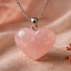 Rose Quartz Heart Pendant