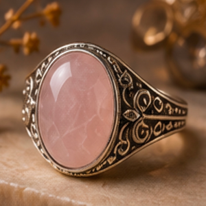Rose Quartz Love Ring